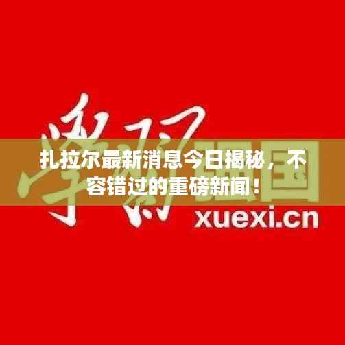 扎拉尔最新消息今日揭秘，不容错过的重磅新闻！